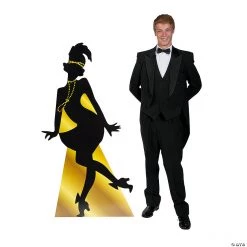 20s Flapper Silhouette Stand-Up