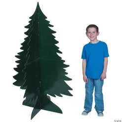3D Evergreen Tree Cardboard Stand-Ups - 2 Pc.