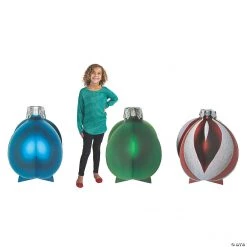 3D Slotted Christmas Ornament Stand-Ups - 3 Pc.