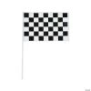 6" x 4" Bulk Small Plastic Black & White Checkered Flags - 72 Pc. -DIY Photo Booth Sales Shop 6 x 4 bulk small plastic black and white checkered flags 72 pc 5 648a