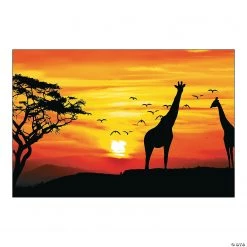 African Safari Backdrop - 3 Pc.