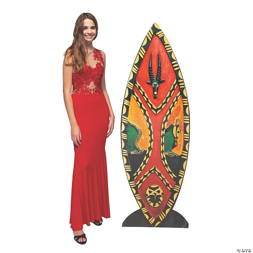 African Safari Mask Cardboard Stand-Ups - 2 Pc. 3 African Safari Mask Cardboard Stand-Ups - 2 Pc.