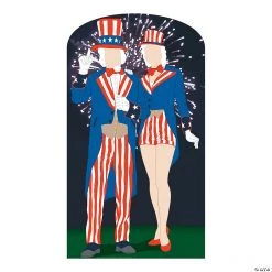 Aunt & Uncle Sam Cardboard Stand-In Stand-Up