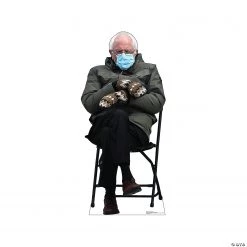 Bernie Sanders Inauguration Mittens Stand-Up