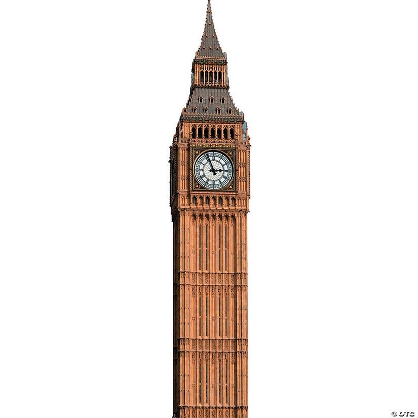 Big Ben Clock Tower Cardboard Stand-Up 3 Big Ben Clock Tower Cardboard Stand-Up