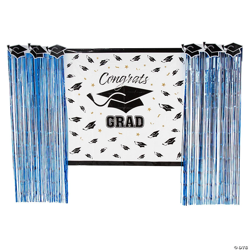 Grad Backdrop Party Decorating Kit - 5 Pc. 3 Grad Backdrop Party Decorating Kit - 5 Pc.