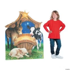 Born in a Manger Lifesize Cardboard Stand-Up