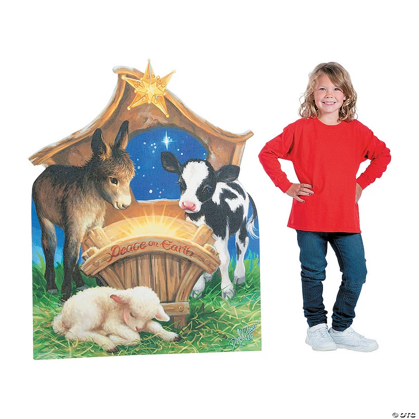 Born in a Manger Lifesize Cardboard Stand-Up 3 Born in a Manger Lifesize Cardboard Stand-Up