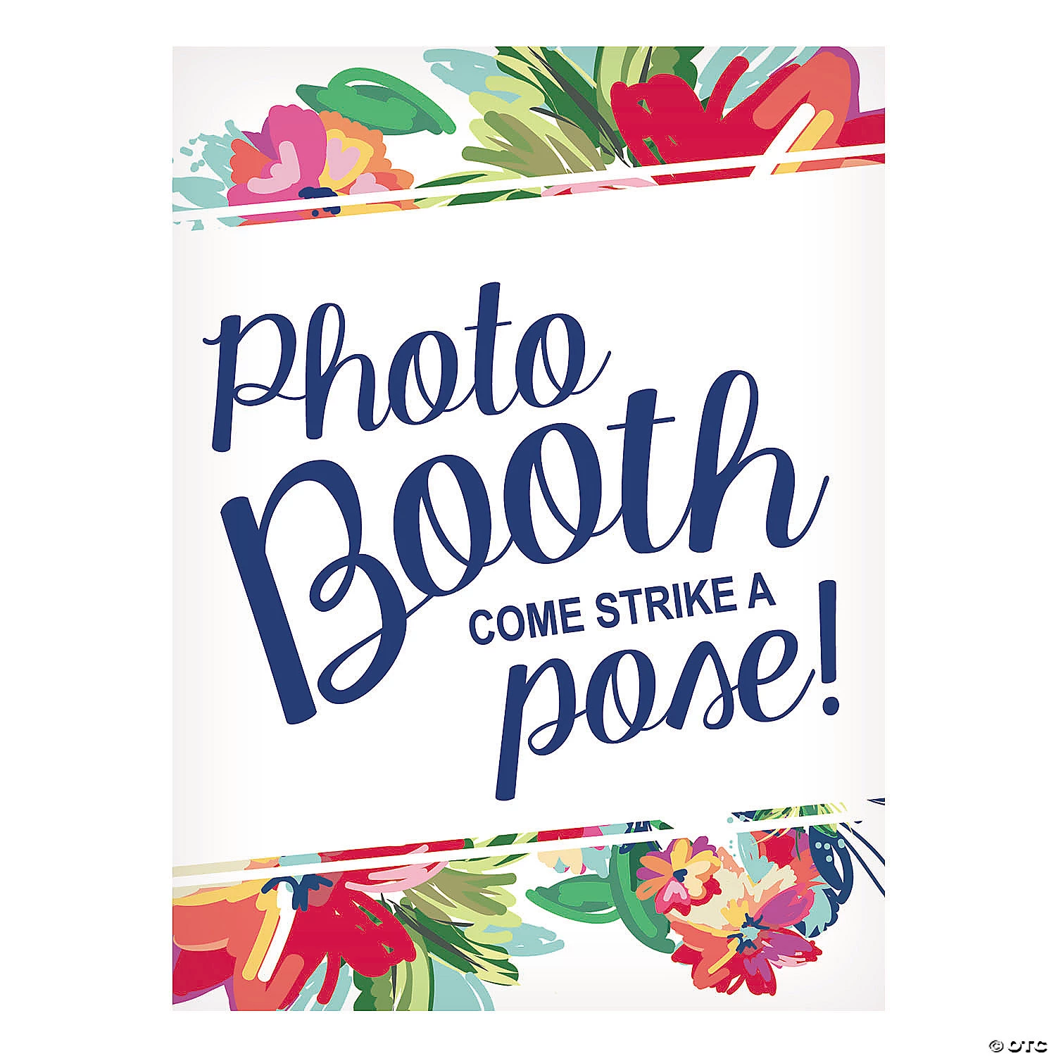 Bright Floral Photo Booth Sign 3 Bright Floral Photo Booth Sign