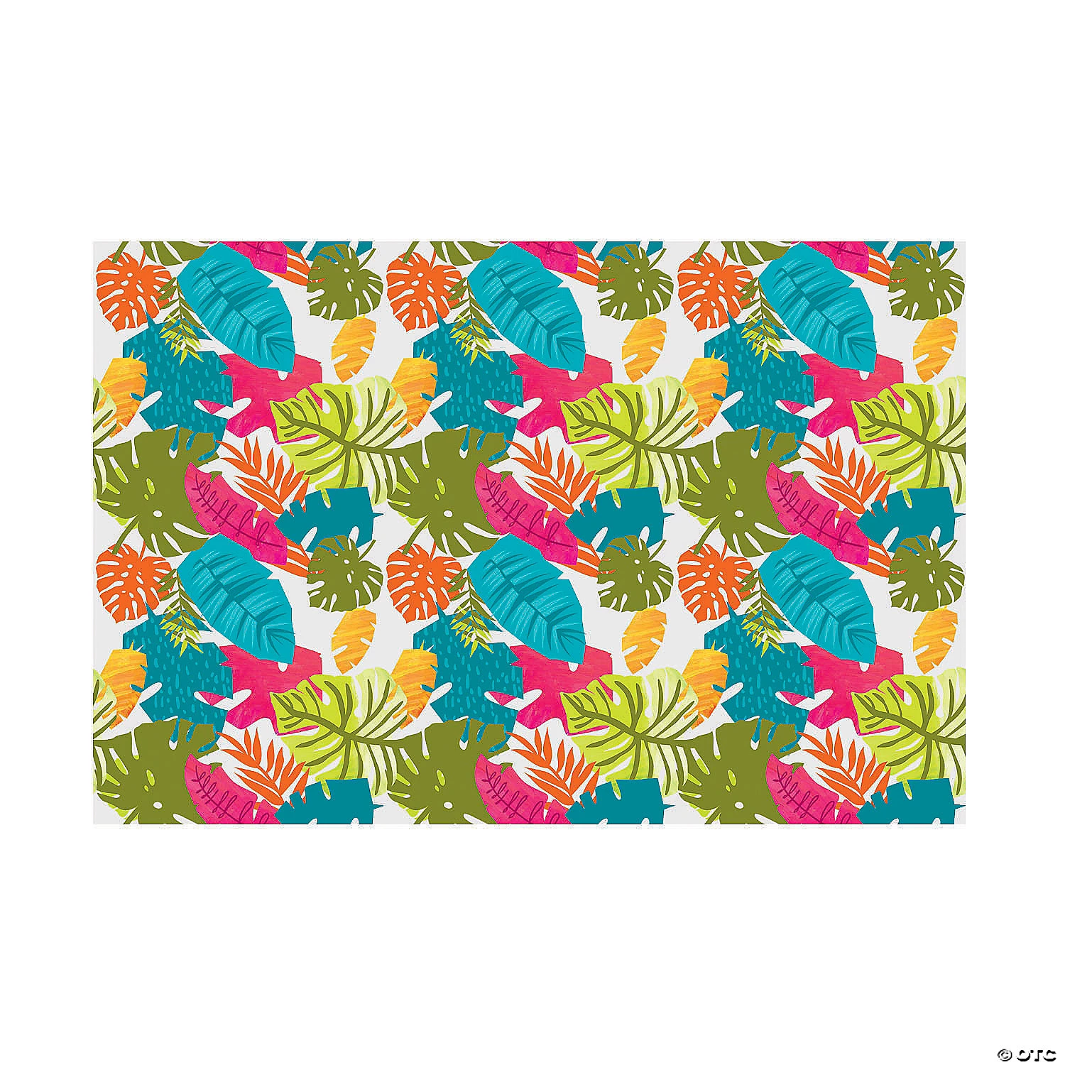 Bright Tropical Leaf Backdrop Banner - 3 Pc. 3 Bright Tropical Leaf Backdrop Banner - 3 Pc.