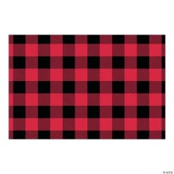 Buffalo Plaid Backdrop Banner