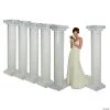 Bulk Marble-Look Fluted Pillars - 6 Pc.