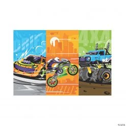 Cars & Trucks Backdrop - 3 Pc.