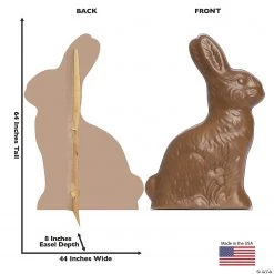Chocolate Easter Bunny Stand-Up -DIY Photo Booth Sales Shop chocolate easter bunny stand up13960069 a01