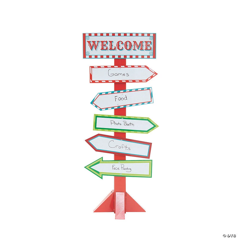 Christmas Carnival Directional Sign 3 Christmas Carnival Directional Sign