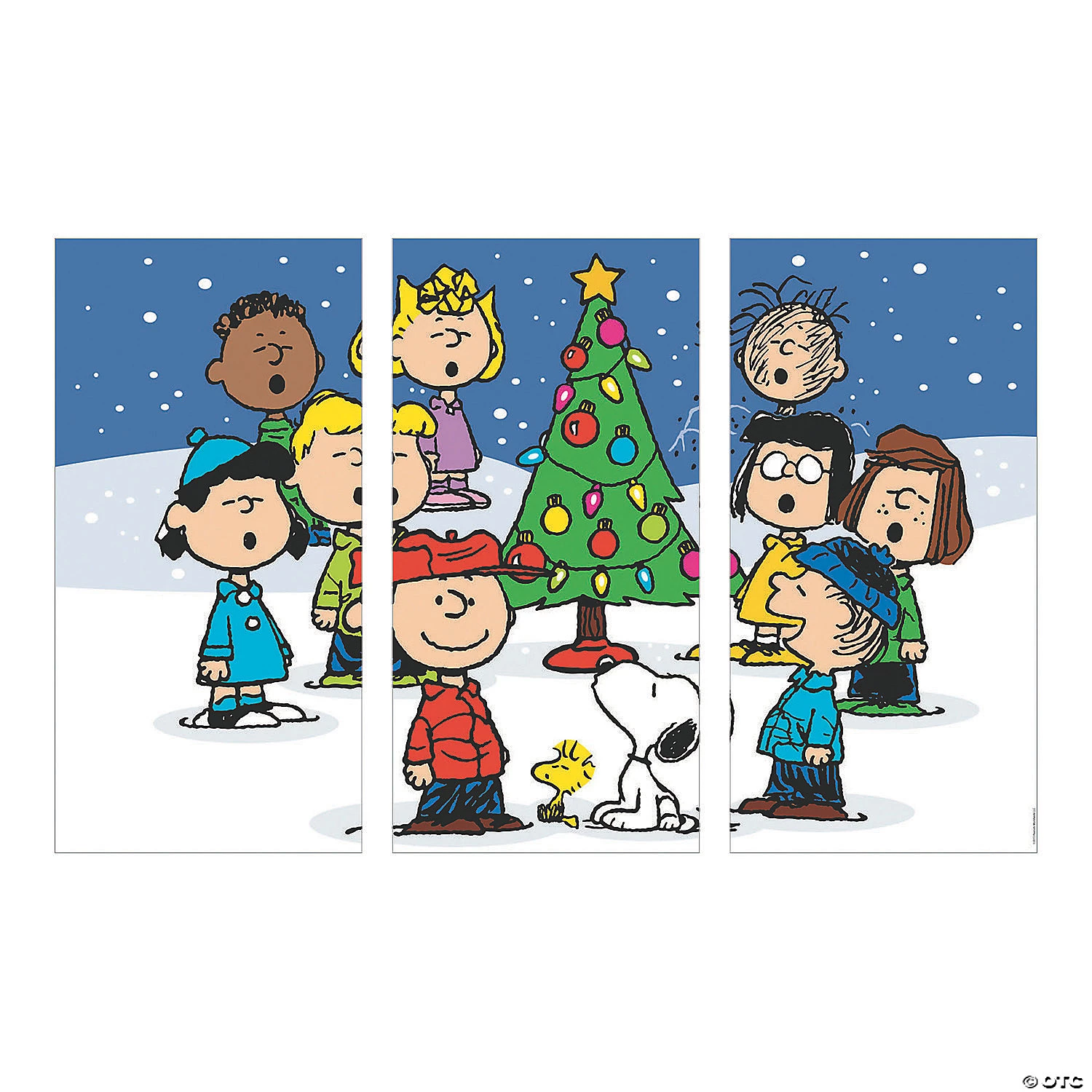 Christmas Peanuts® Backdrop - 3 Pc. 4 Christmas Peanuts® Backdrop - 3 Pc. - Image 2