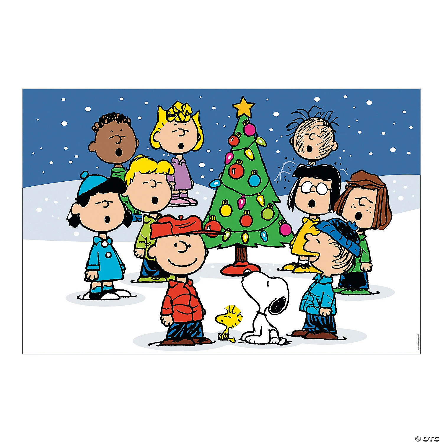 Christmas Peanuts® Backdrop - 3 Pc. 3 Christmas Peanuts® Backdrop - 3 Pc.