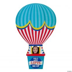 Church Carnival Hot Air Balloon Stand-Up -DIY Photo Booth Sales Shop church carnival hot air balloon stand up13982965 a01