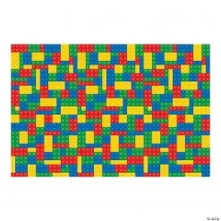 Color Brick Party Backdrop - 3 Pc.