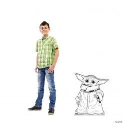 Color Your Own Stars Wars™ The Mandalorian™ The Child Cardboard Stand-Up -DIY Photo Booth Sales Shop color your own stars wars the mandalorian the child cardboard stand up14101103 a01