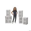 Construction 3D Cinder Block Cardboard Stand-Ups - 6 Pc.