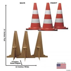 Construction Cone Life-Size Cardboard Stand-Ups -DIY Photo Booth Sales Shop construction cone life size cardboard stand ups13960095 a02