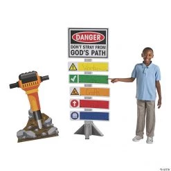 Construction VBS Directional Sign & Jackhammer Cardboard Stand-Ups - 2 Pc.