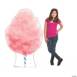 Cotton Candy Cardboard Stand-Up -DIY Photo Booth Sales Shop cotton candy cardboard stand up13960077 a01