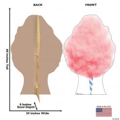 Cotton Candy Cardboard Stand-Up -DIY Photo Booth Sales Shop cotton candy cardboard stand up13960077 a02