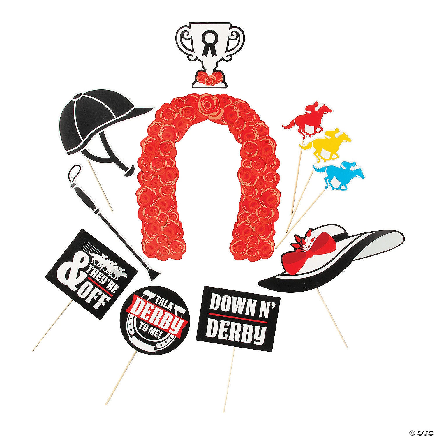 Derby Photo Stick Props - 11 Pc. 3 Derby Photo Stick Props - 11 Pc.