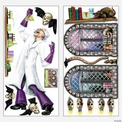 Design-A-Room Mad Scientist Backdrop Set - 2 Pc.