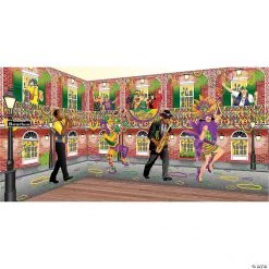 Design-A-Room Mardi Gras Backdrop Set - 51 Pc.