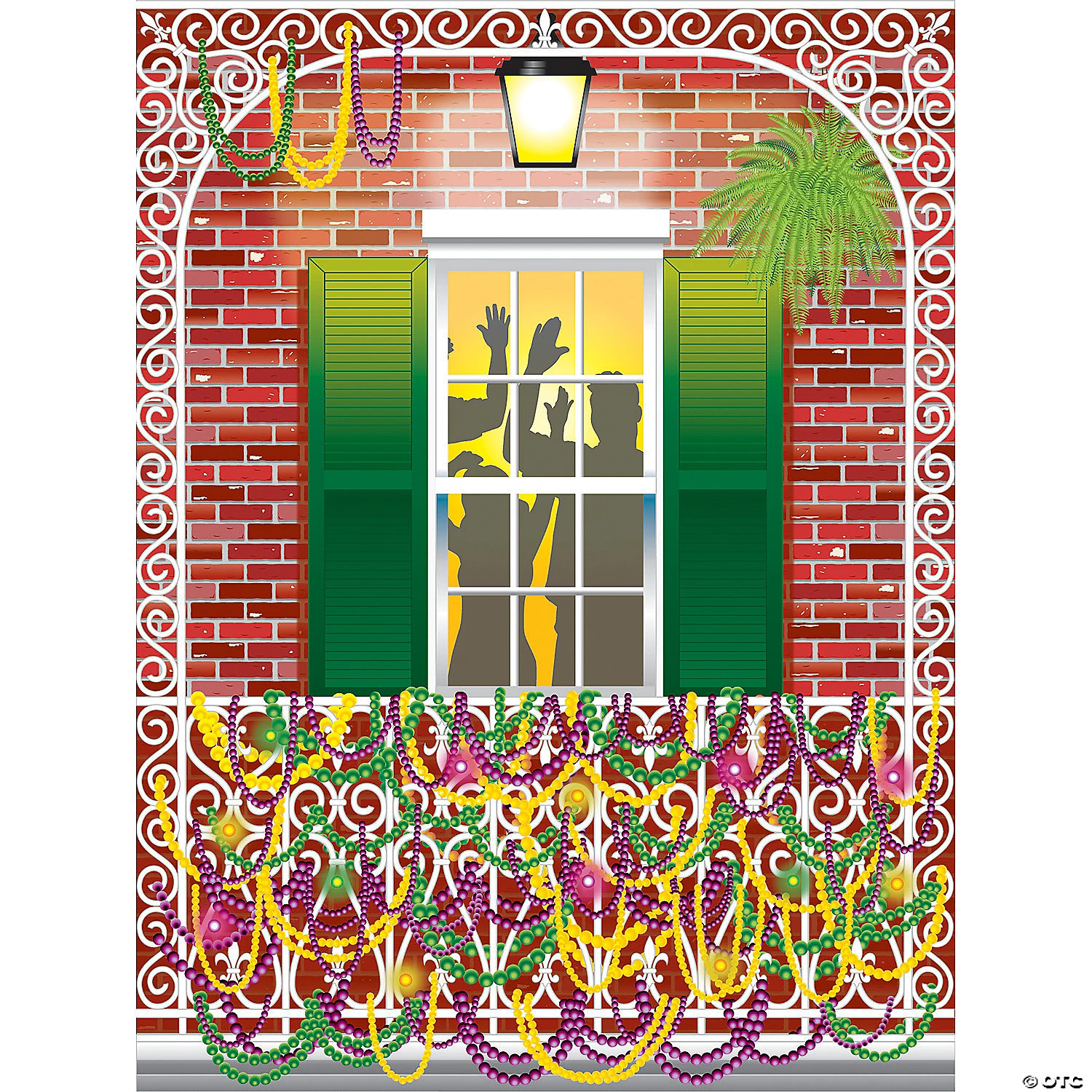 Design-A-Room Mardi Gras Balcony Backdrop 4 Design-A-Room Mardi Gras Balcony Backdrop - Image 2