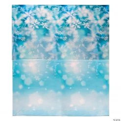 Design-A-Room Snowflake Print Backdrop - 2 Pc.