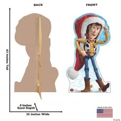 Disney/Pixar’s Toy Story™ Holiday Woody Life-Size Cardboard Stand-Up -DIY Photo Booth Sales Shop disney pixar s toy story holiday woody life size cardboard stand up13944988 a01