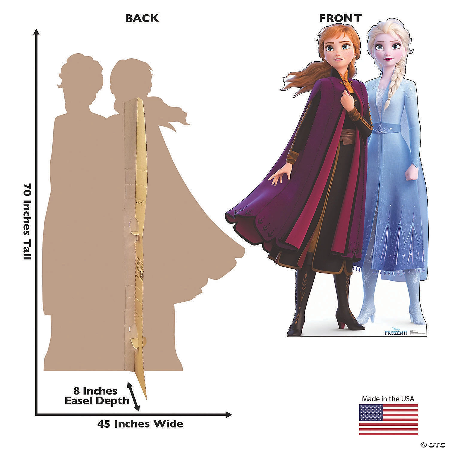 Disney’s Frozen II Anna & Elsa Life-Size Cardboard Stand-Up 4 Disney’s Frozen II Anna & Elsa Life-Size Cardboard Stand-Up - Image 2