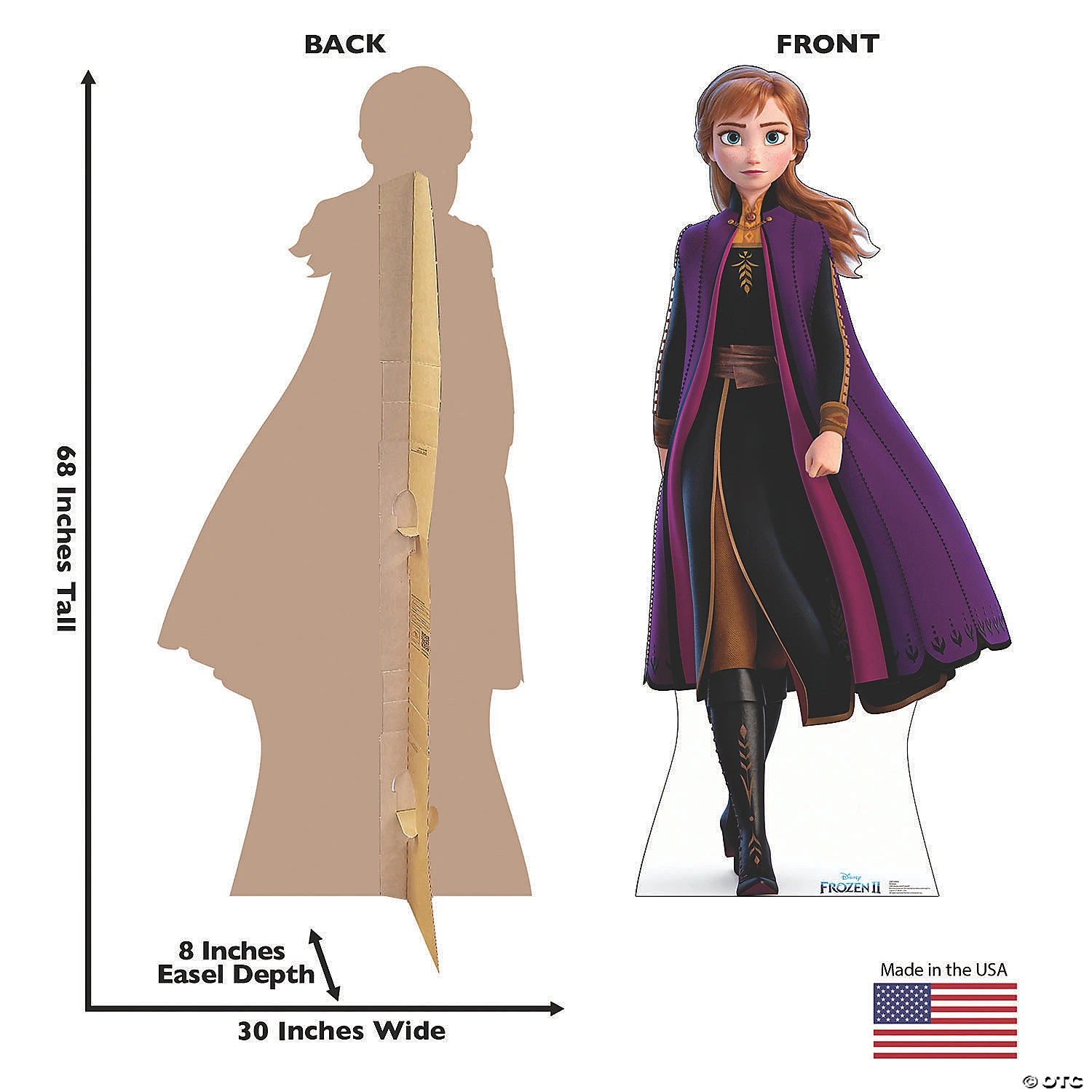 Disney’s Frozen II Anna Life-Size Cardboard Stand-Up 4 Disney’s Frozen II Anna Life-Size Cardboard Stand-Up - Image 2