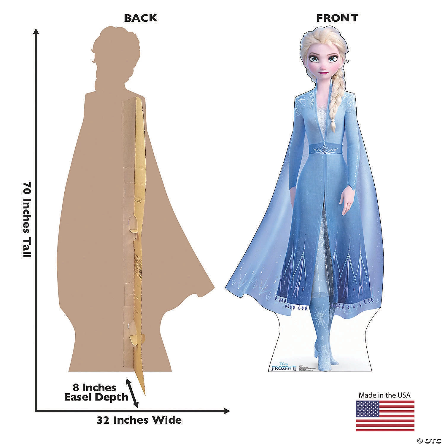 Disney’s Frozen II Elsa Life-Size Cardboard Stand-Up 4 Disney’s Frozen II Elsa Life-Size Cardboard Stand-Up - Image 2