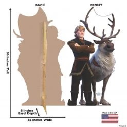 Disney’s Frozen II Kristoff & Sven Life-Size Cardboard Stand-Up -DIY Photo Booth Sales Shop disney s frozen ii kristoff and sven life size cardboard stand up13952509 a01