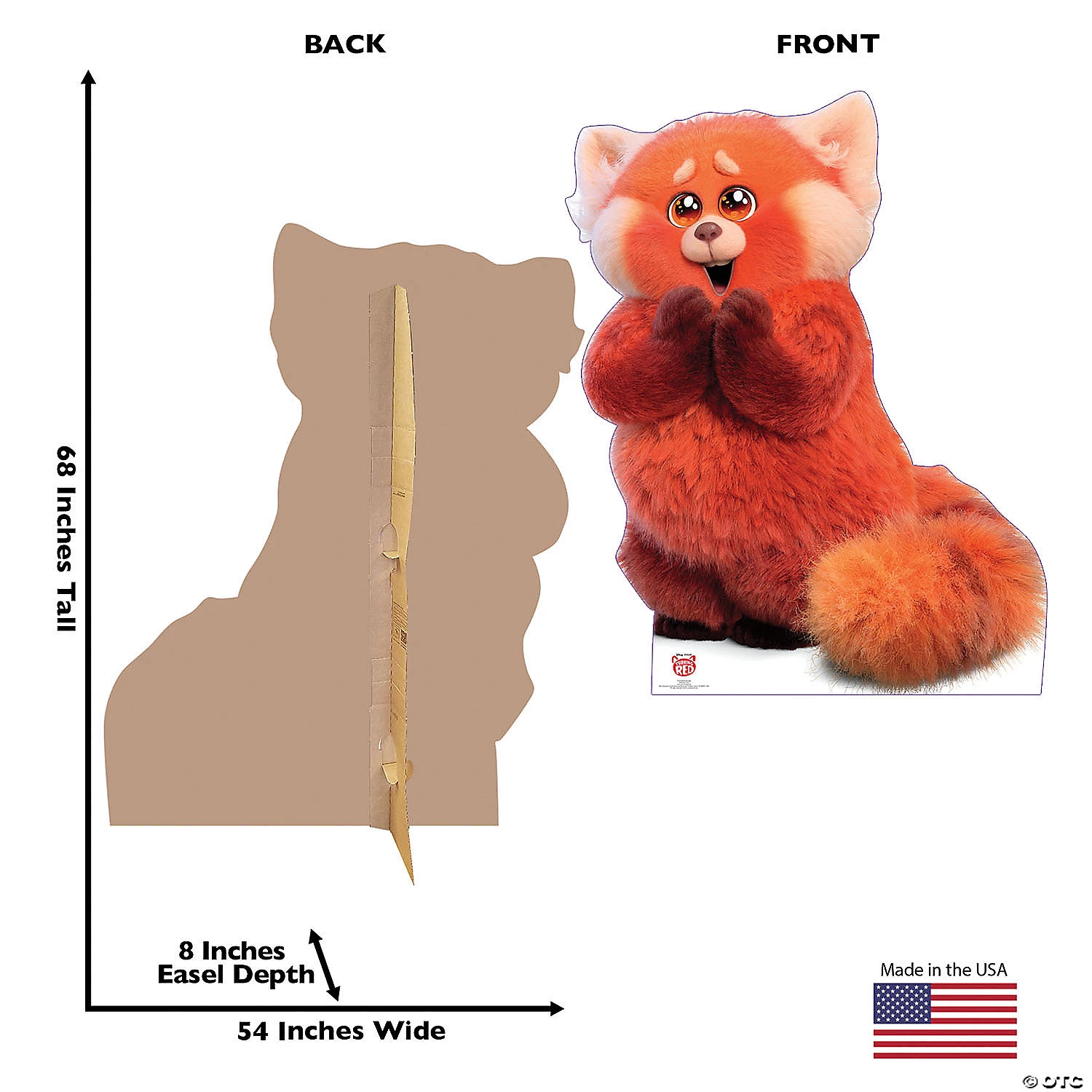 Disney’s Turning Red Red Panda Mei Life-Size Cardboard Stand-Up 4 Disney’s Turning Red Red Panda Mei Life-Size Cardboard Stand-Up - Image 2