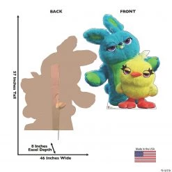 Disney Toy Story 4™ Ducky & Bunny Life-Size Cardboard Stand-Up -DIY Photo Booth Sales Shop disney toy story 4 ducky and bunny life size cardboard stand up13944961 a02