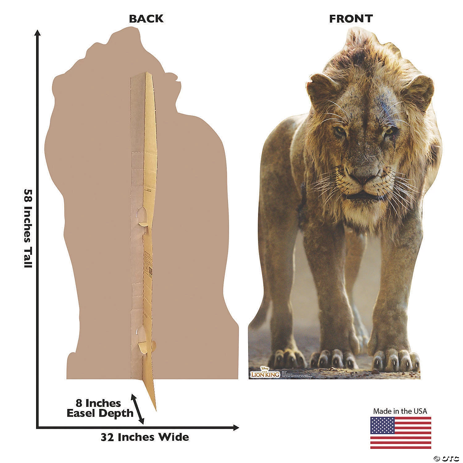 Disney's The Lion King™ Live-Action Scar Life-Size Cardboard Stand-Up 4 Disney's The Lion King™ Live-Action Scar Life-Size Cardboard Stand-Up - Image 2