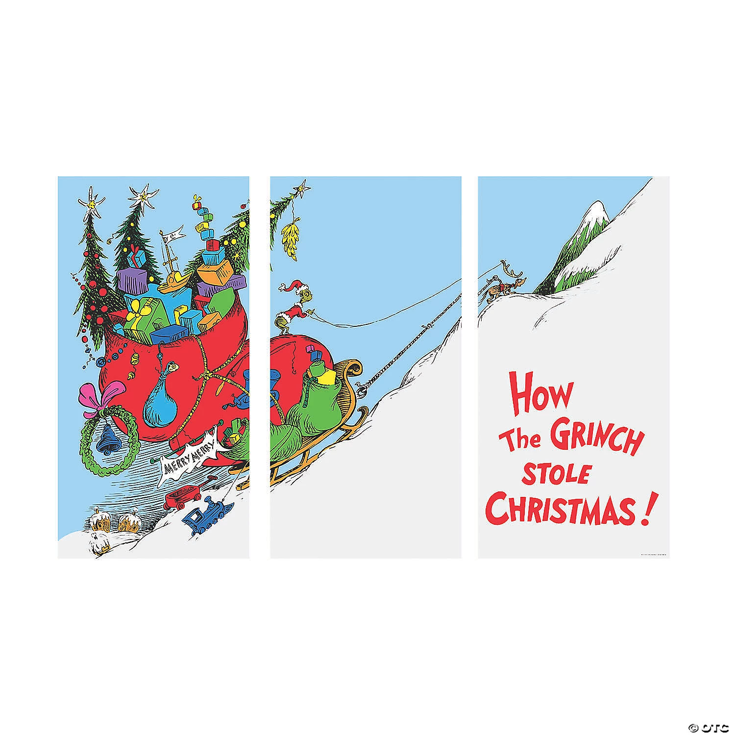 Dr. Seuss™ The Grinch Backdrop Banner - 3 Pc. 4 Dr. Seuss™ The Grinch Backdrop Banner - 3 Pc. - Image 2