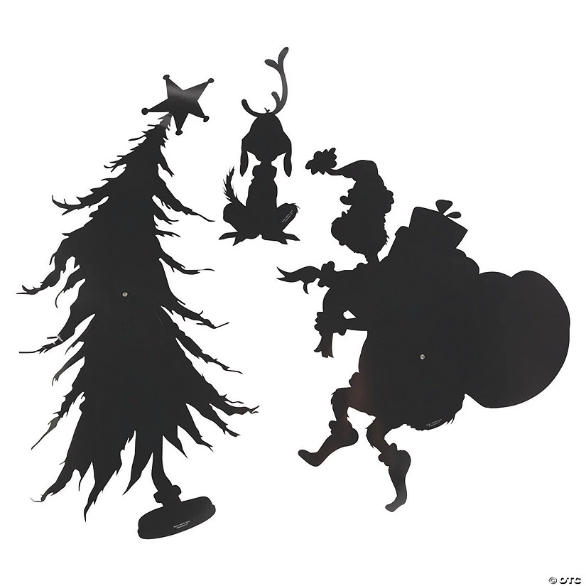 Dr. Seuss™ The Grinch Large Silhouette Wall Cutouts 3 Dr. Seuss™ The Grinch Large Silhouette Wall Cutouts