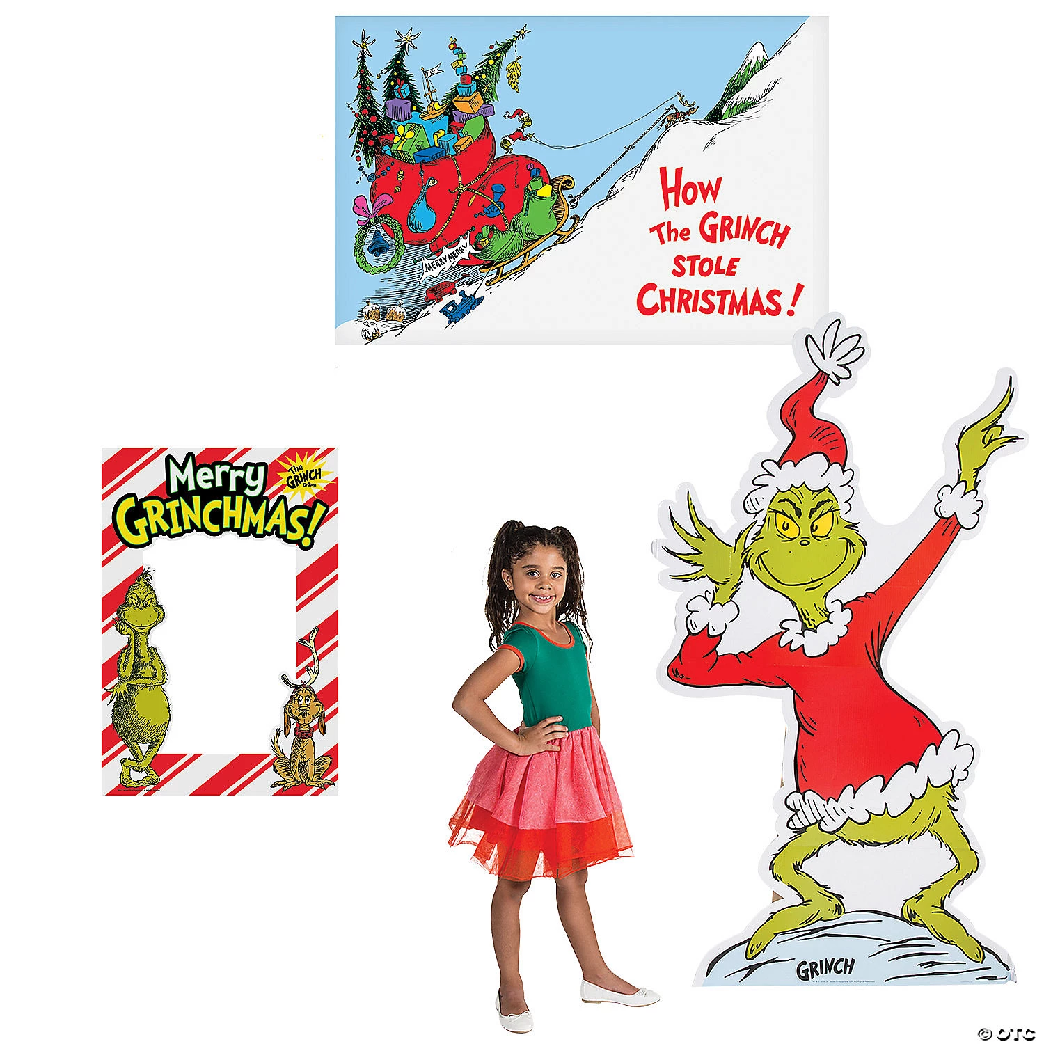 Dr. Seuss™ The Grinch Photo Booth Kit - 3 Pc. 3 Dr. Seuss™ The Grinch Photo Booth Kit - 3 Pc.