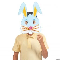 Easter Bunny Mask Photo Stick Prop Craft Kit - Makes 12 -DIY Photo Booth Sales Shop easter bunny mask photo stick prop craft kit makes 1213834615 a02