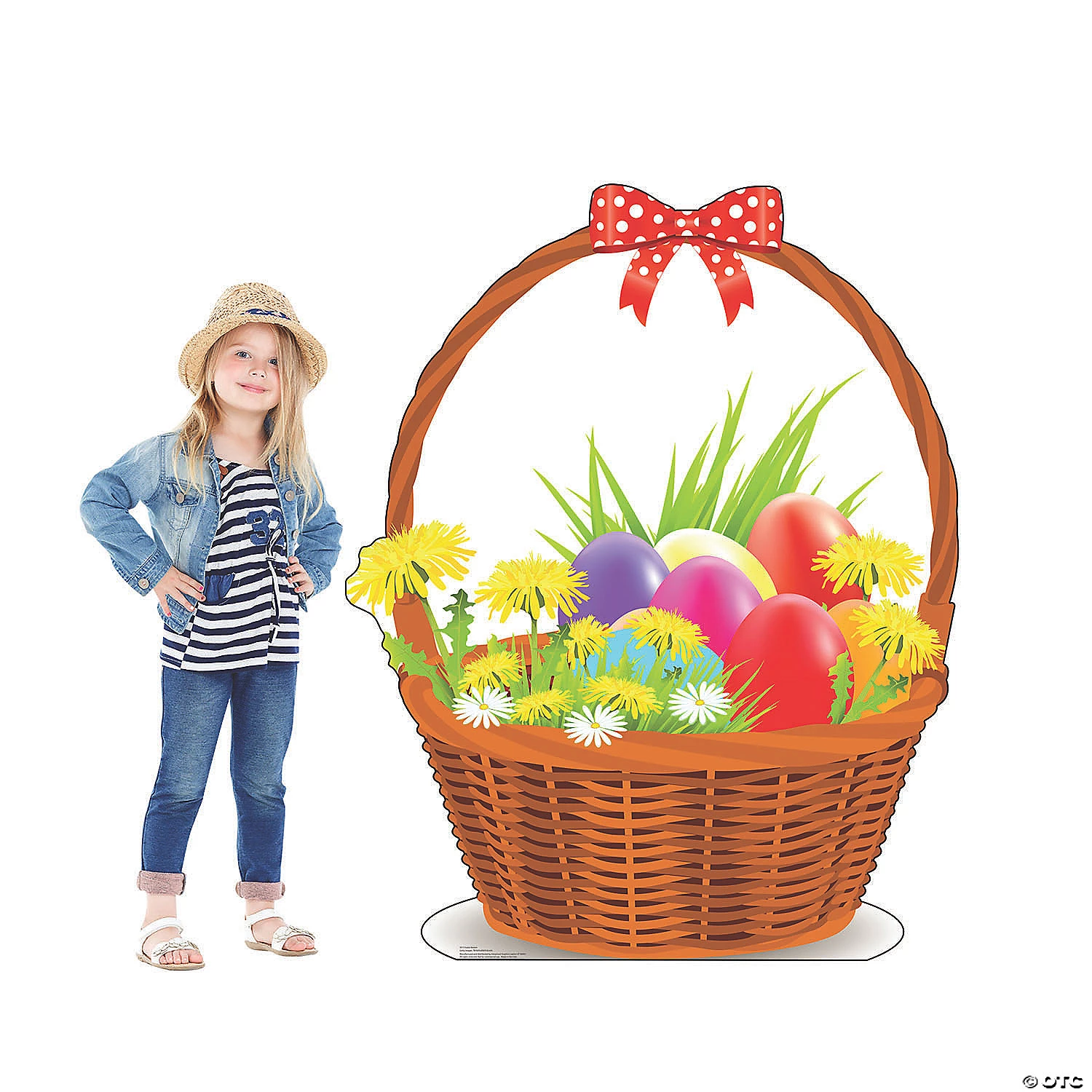 Easter Flower Basket Lifesize Cardboard Stand-Up 4 Easter Flower Basket Lifesize Cardboard Stand-Up - Image 2