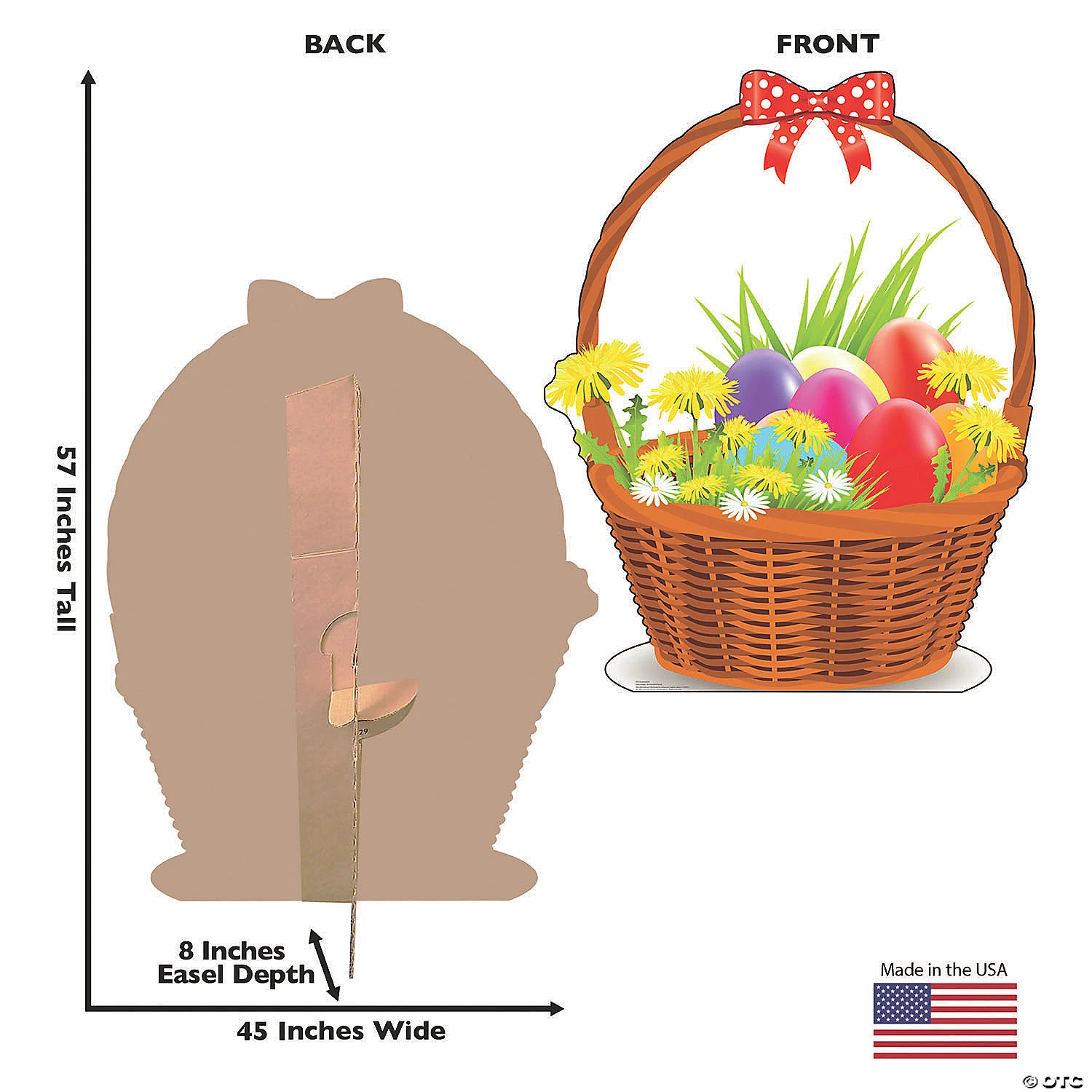 Easter Flower Basket Lifesize Cardboard Stand-Up 5 Easter Flower Basket Lifesize Cardboard Stand-Up - Image 3