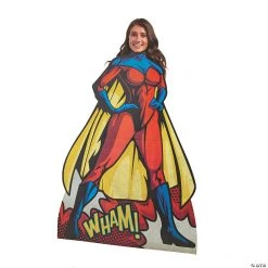 Female Superhero Lifesize Cardboard Stand-Up
