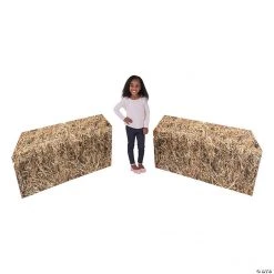 Flat Hay Bale Cardboard Stand-Ups - 2 Pc.